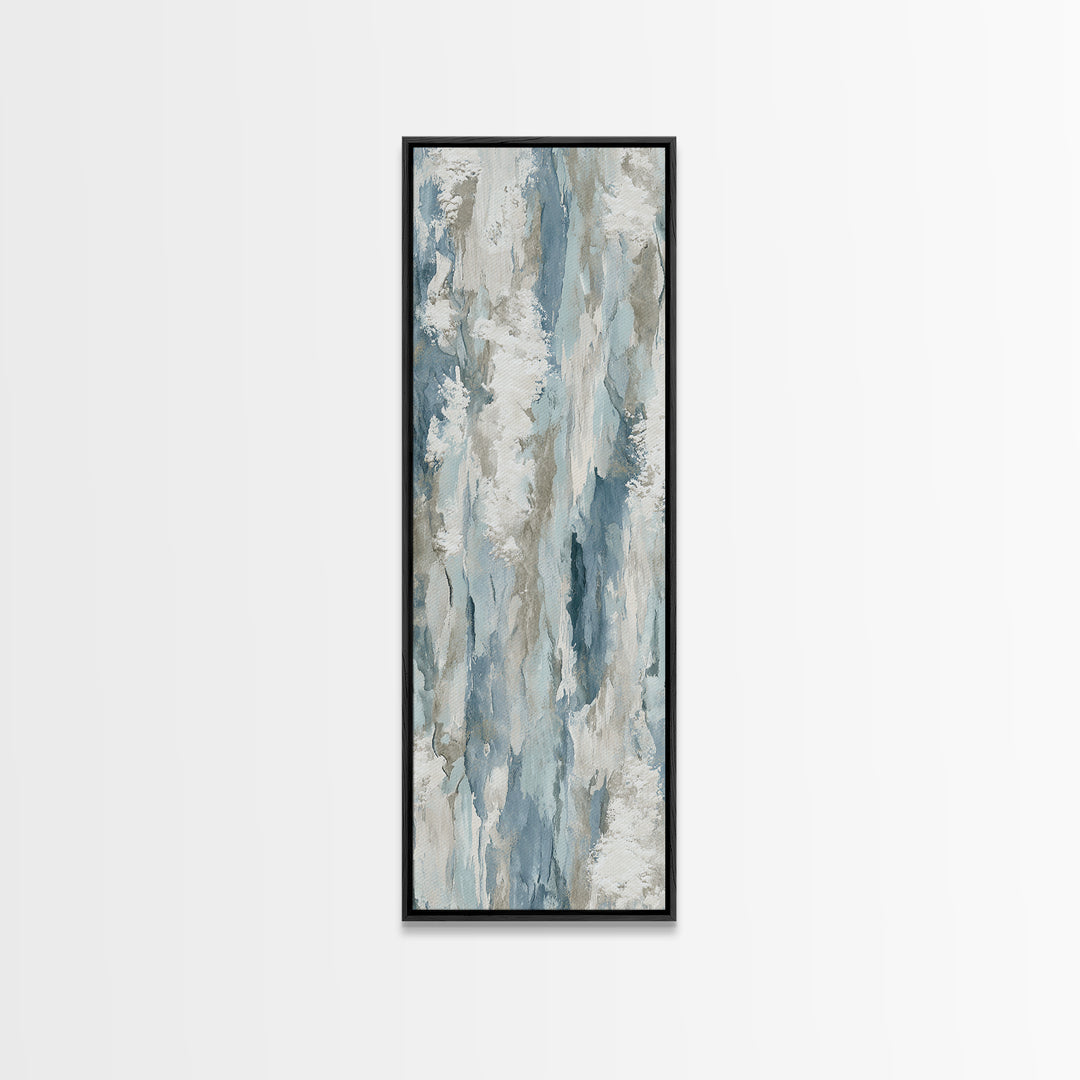 Clean Marble Texture Framed Canvas Print, Dental Office Art, Boho Decor, Office Decor, Fine Art, Calm, Digital Print, DOA-1x3-84