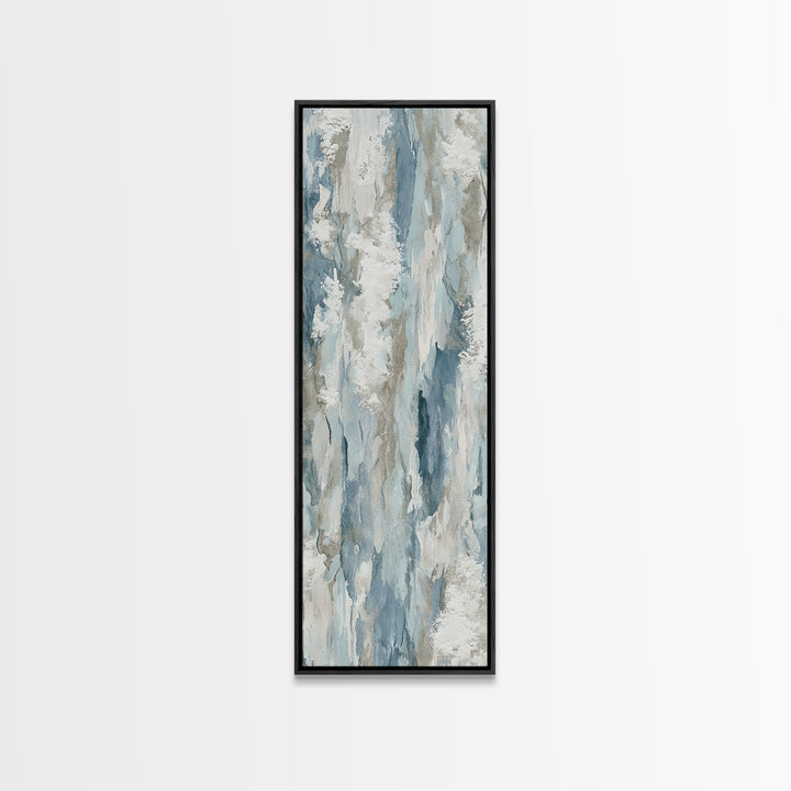 Clean Marble Texture Framed Canvas Print, Dental Office Art, Boho Decor, Office Decor, Fine Art, Calm, Digital Print, DOA-1x3-84