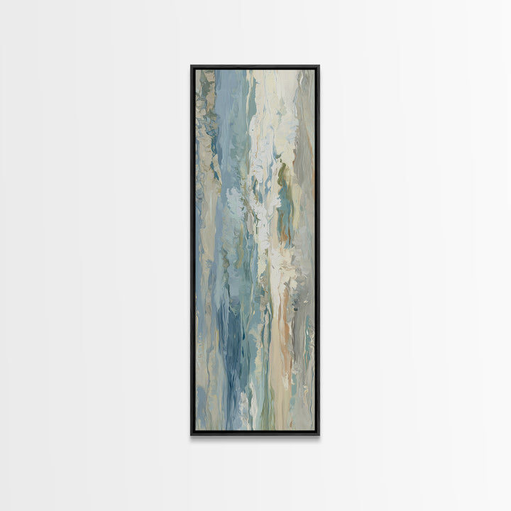 Calming Abstract Ocean Waves Canvas Print, Dental Office Art, Wall Decor, Office Decor, Fine Art, Calm, Contemporary Art, DOA-1x3-85