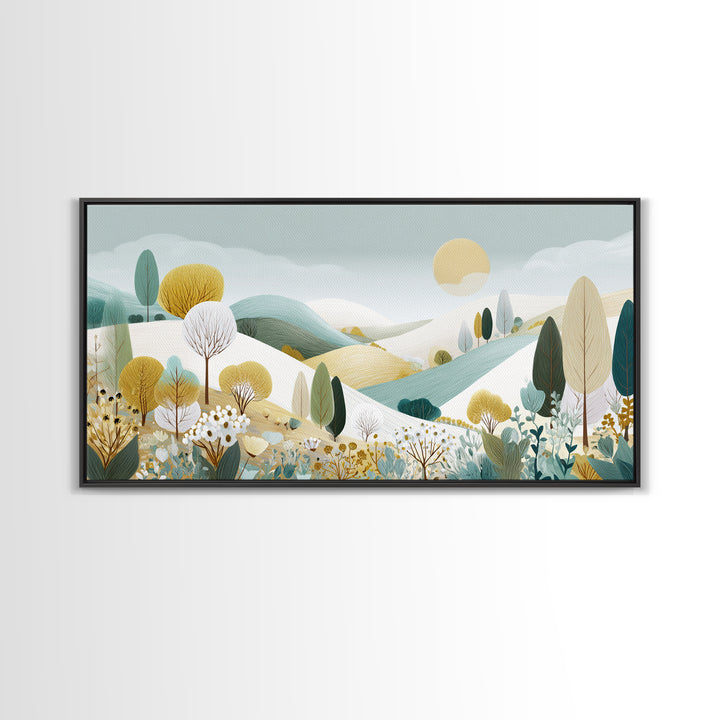 Playful Tooth Shaped Character Canvas Print, Dental Office Art, Dental Office, Office Decor, Fine Art, Calm, Room Decor, DOA-2x1-26