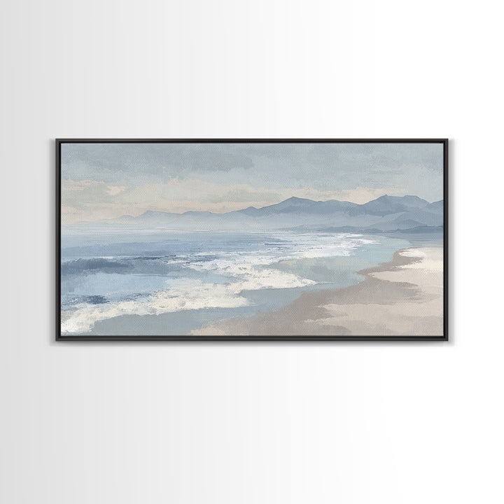Quiet Coastal Dunes Framed Canvas Print, Dental Office Art, Dentist Art, Office Decor, Fine Art, Calm, Luxury Decor, Art Print, DOA-2x1-42
