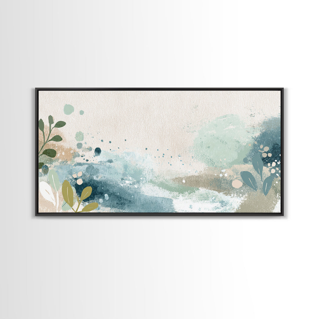 Playful Tooth Shaped Character Framed Canvas Print, Dental Office Art, Modern Decor, Office Decor, Fine Art, Calm, Poster, DOA-2x1-50