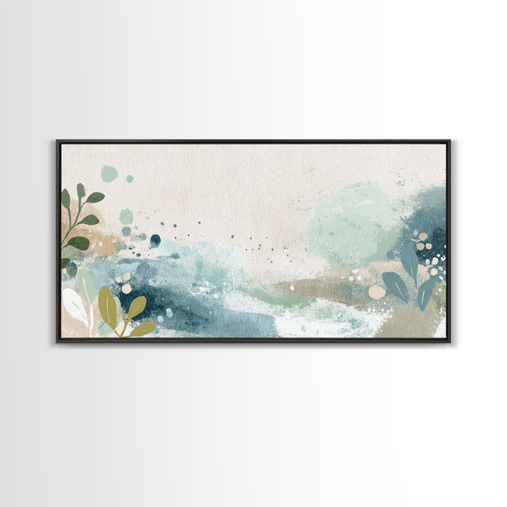 Playful Tooth Shaped Character Framed Canvas Print, Dental Office Art, Modern Decor, Office Decor, Fine Art, Calm, Poster, DOA-2x1-50