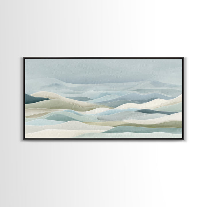 Clean Geometric Art Canvas Print, Dental Office Art, Decor, Office Decor, Abstract Art, Calm, Digital Artwork, Dental Hygiene, DOA-2x1-52