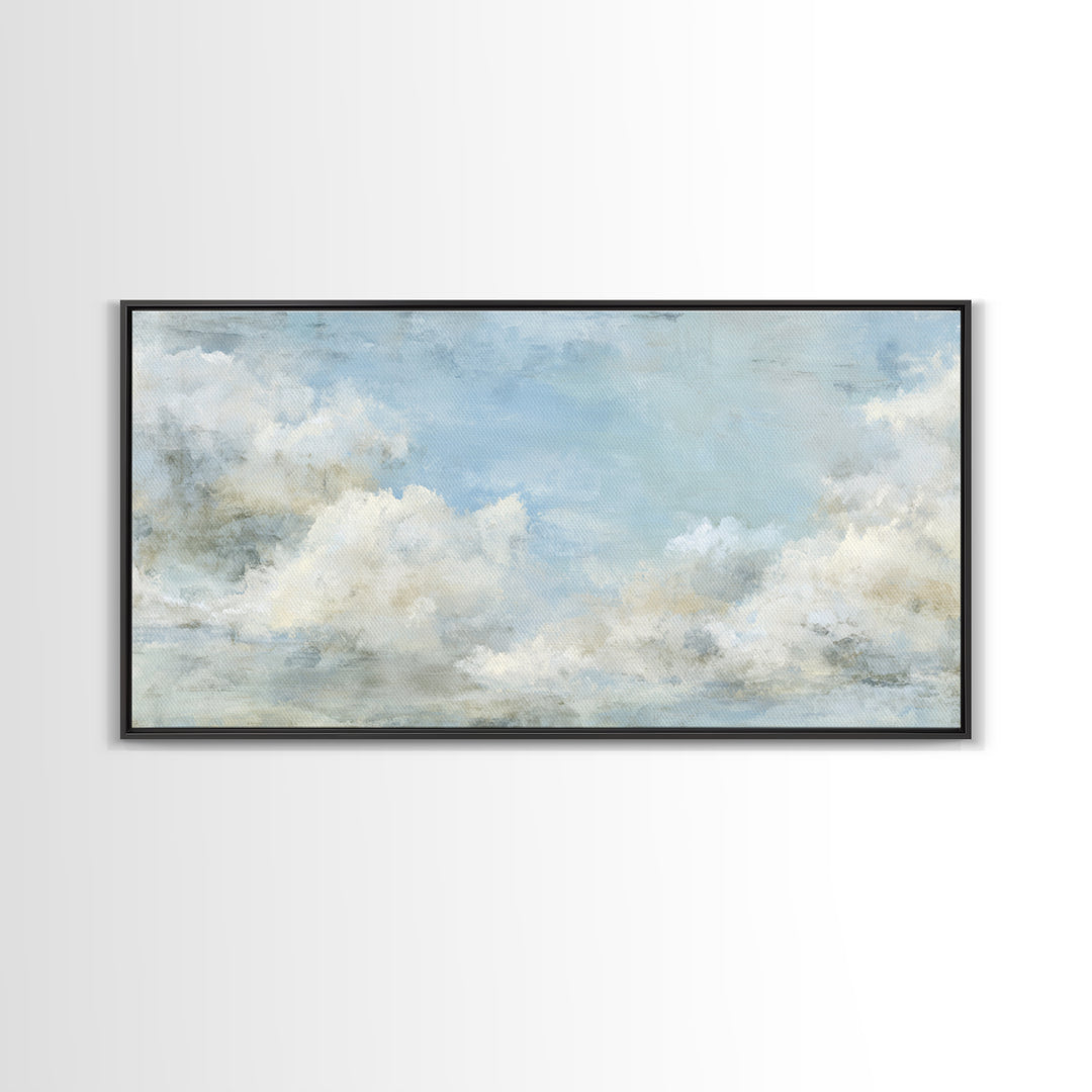 Peaceful Clouds over Open Meadow Canvas Print, Dental Office Art, Art Print, Office Decor, Fine Art, Calm, Unique Wall Art, DOA-2x1-53