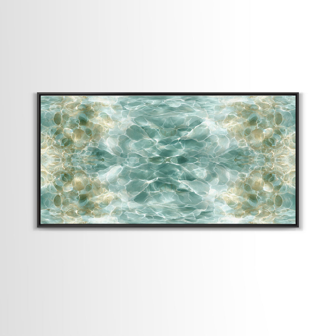 Abstract Water Ripple Pattern Canvas Print, Dental Office Art, Fine Art Print, Office Decor, Abstract Art, Calm, DOA-2x1-57