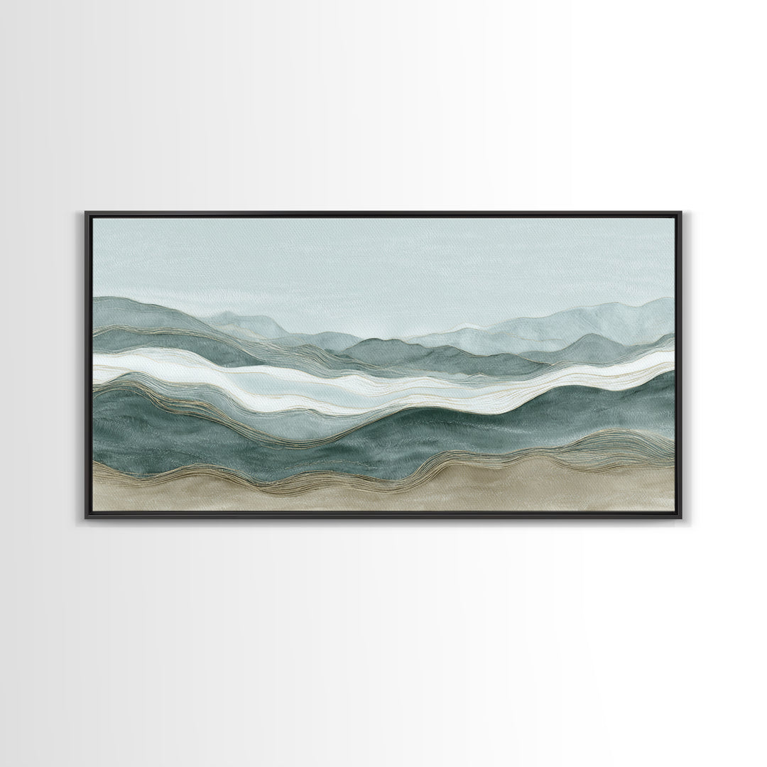 Minimal Line Faces Framed Canvas Print, Dental Office Art, Office Decor, Fine Art, Calm, Medical Art, Medical Office Decor, DOA-2x1-60