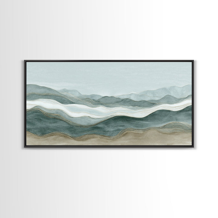 Minimal Line Faces Framed Canvas Print, Dental Office Art, Office Decor, Fine Art, Calm, Medical Art, Medical Office Decor, DOA-2x1-60
