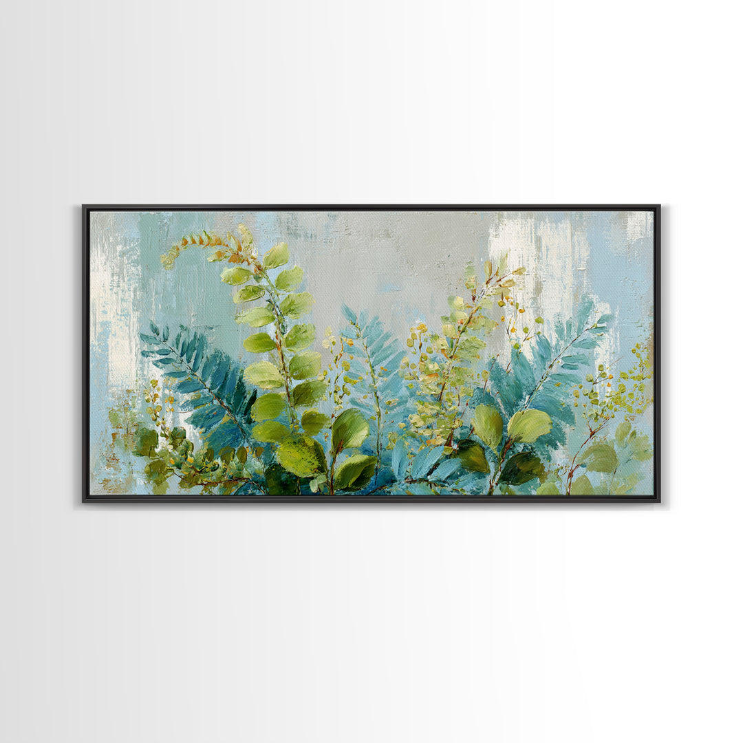 Botanical Fern Study Canvas Print, Dental Office Art, Dental, Office Decor, Watercolor Art, Calm, Tooth Art, Dentistry Art, DOA-2x1-63