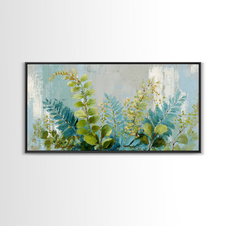 Botanical Fern Study Canvas Print, Dental Office Art, Dental, Office Decor, Watercolor Art, Calm, Tooth Art, Dentistry Art, DOA-2x1-63