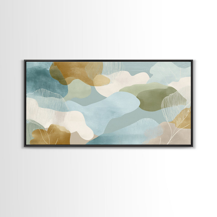 Playful Tooth Shaped Character Canvas Print, Dental Office Art, Art Print, Office Decor, Abstract Art, Calm, Unique Wall Art, DOA-2x1-98