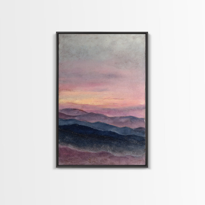 Soft Gradient Sunrise Framed Canvas Print, Dental Office Art, Dental Assistant, Office Decor, Fine Art, Calm, Gallery Decor, DOA-2x3-100