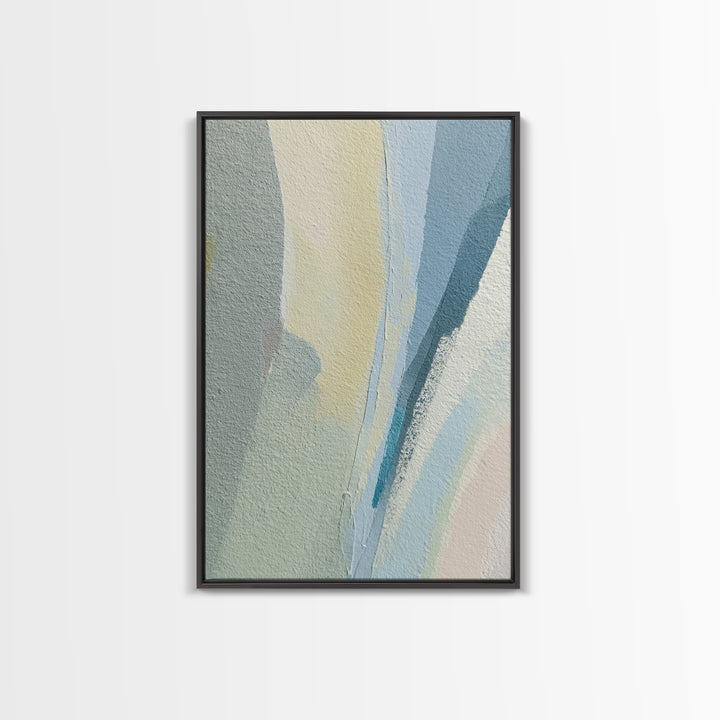 Minimal Smile Curve Abstract Framed Canvas Print, Dental Office Art, Neutral Decor, Office Decor, Abstract Art, Calm, DOA-2x3-13