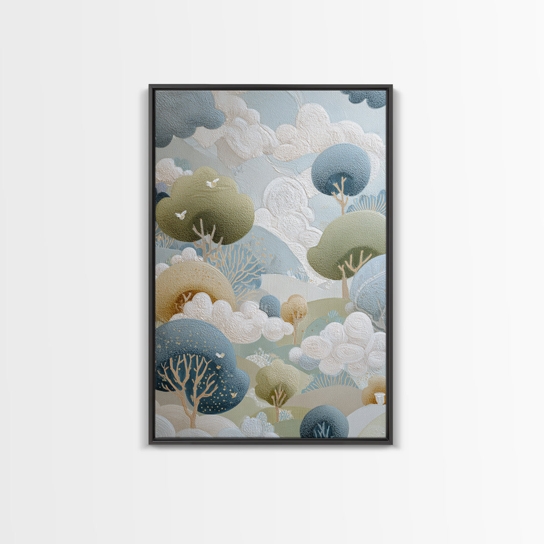 Playful Tooth Shaped Character Canvas Print, Dental Office Art, Dental Office, Office Decor, Abstract Art, Calm, Room Decor, DOA-2x3-14