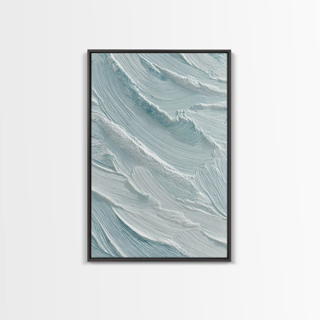 Abstract Water Ripple Pattern Framed Canvas Print, Dental Office Art, Medical Office Art, Office Decor, Fine Art, Calm, DOA-2x3-21