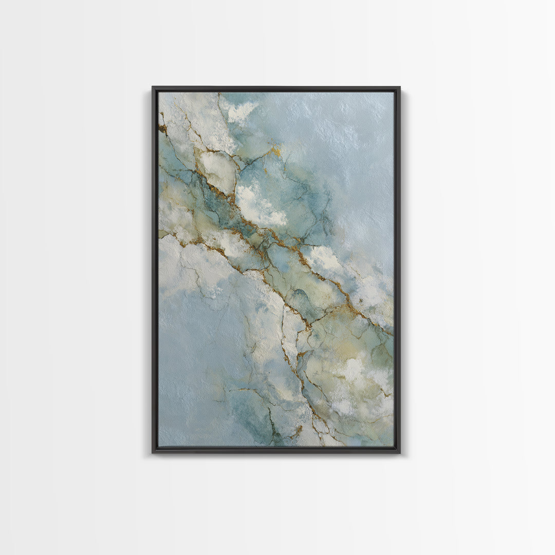 Clean Marble Texture Canvas Print, Dental Office Art, Room Decor Aesthetic, Office Decor, Fine Art, Calm, Printable Digital, DOA-2x3-32