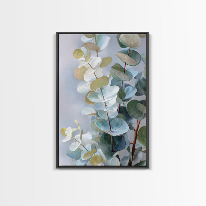 Soft Botanical Eucalyptus Print for Clean Atmosphere Canvas Print, Dental Office Art, Dental Decor, Office Decor, DOA-2x3-35