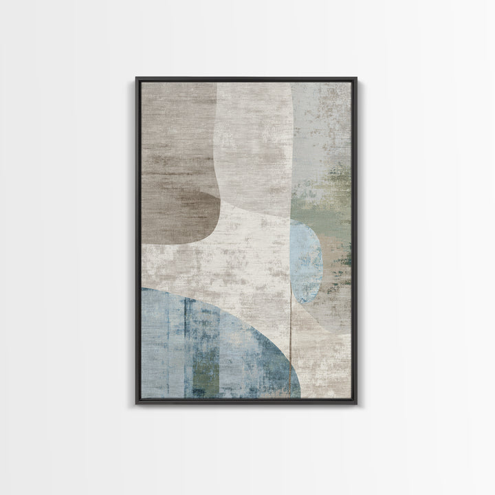 Minimal Smile Curve Abstract Framed Canvas Print, Dental Office Art, Neutral Decor, Office Decor, Abstract Art, Calm, DOA-2x3-37