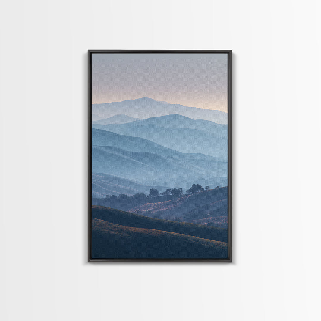 Soft Gradient Sunrise Framed Canvas Print, Dental Office Art, Dental Assistant, Office Decor, Fine Art, Calm, Gallery Decor, DOA-2x3-52