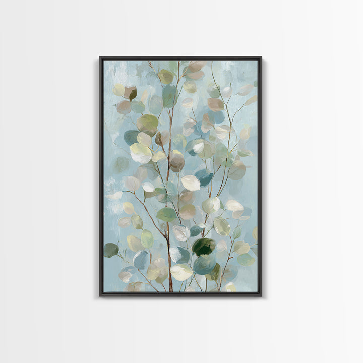 Soft Botanical Eucalyptus Print for Clean Atmosphere Canvas Print, Dental Office Art, Dental Gift, Office Decor, Calm, DOA-2x3-59
