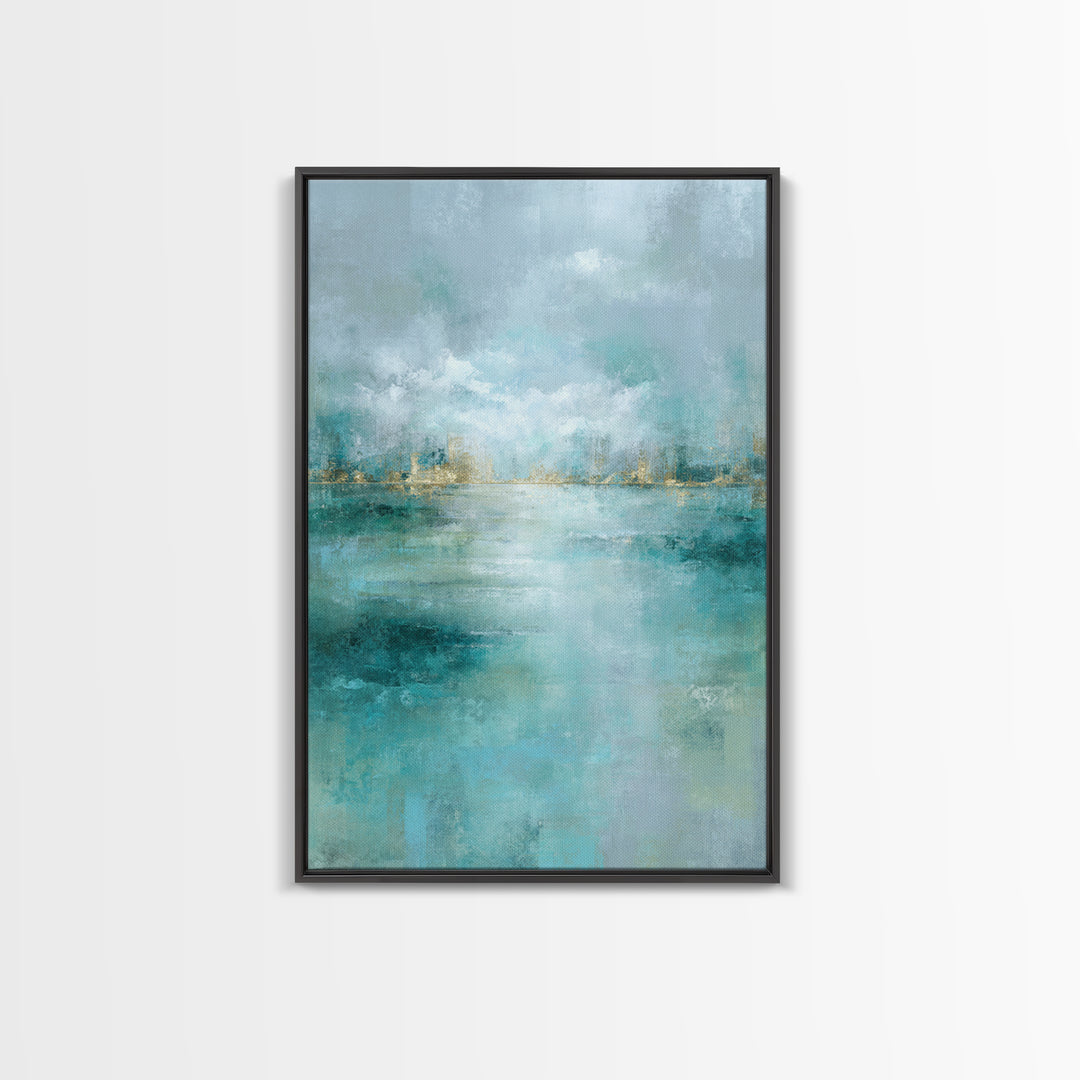 Clean Geometric Art Framed Canvas Print, Dental Office Art, Tooth Art, Office Decor, Abstract Art, Calm, Modern Decor, DOA-2x3-64