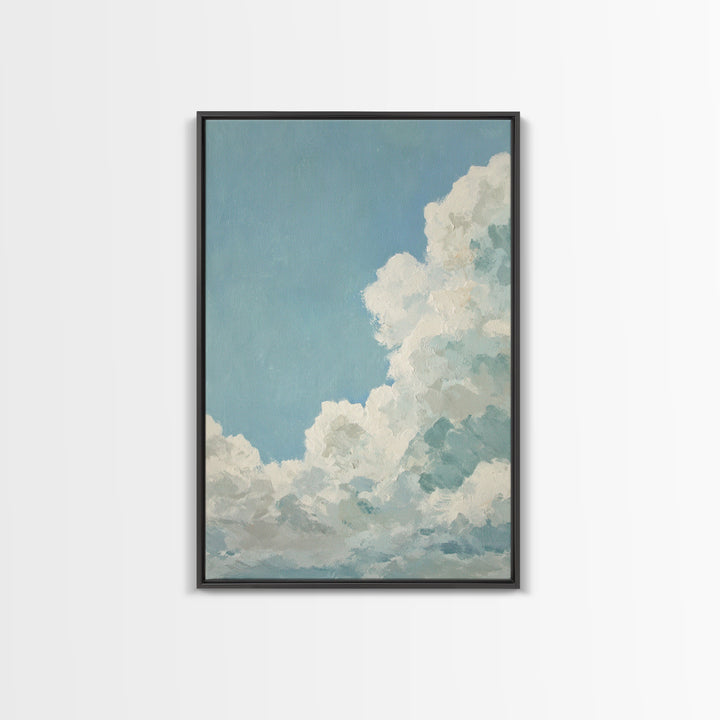 Peaceful Clouds over Open Meadow Canvas Print, Dental Office Art, Art Print, Office Decor, Oil Painting, Calm, Unique Wall Art, DOA-2x3-65