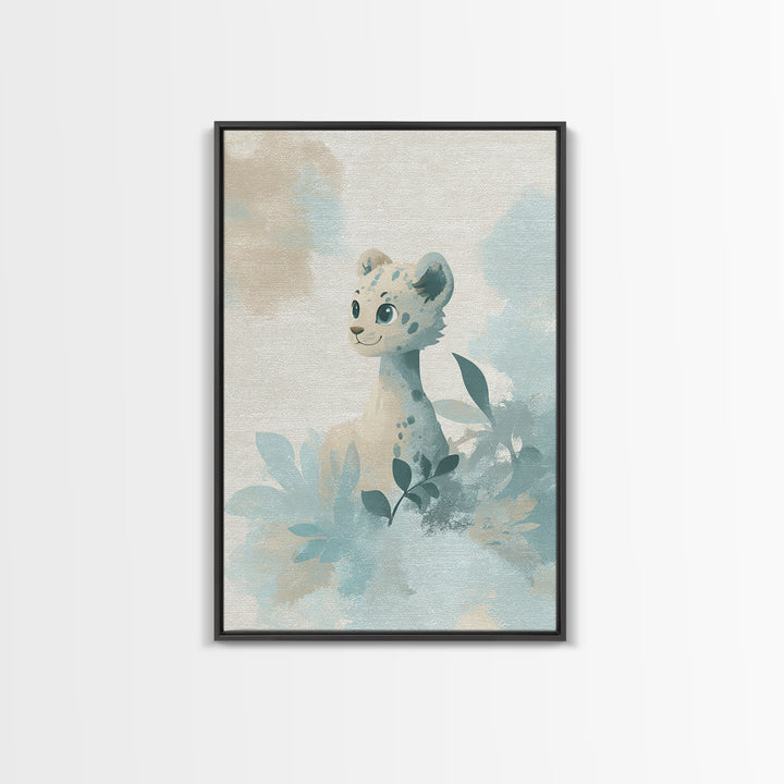 Cheerful Animal Dentist Themed Character Without Text Canvas Print, Dental Office Art, Luxury Decor, Office Decor, Calm, DOA-2x3-82