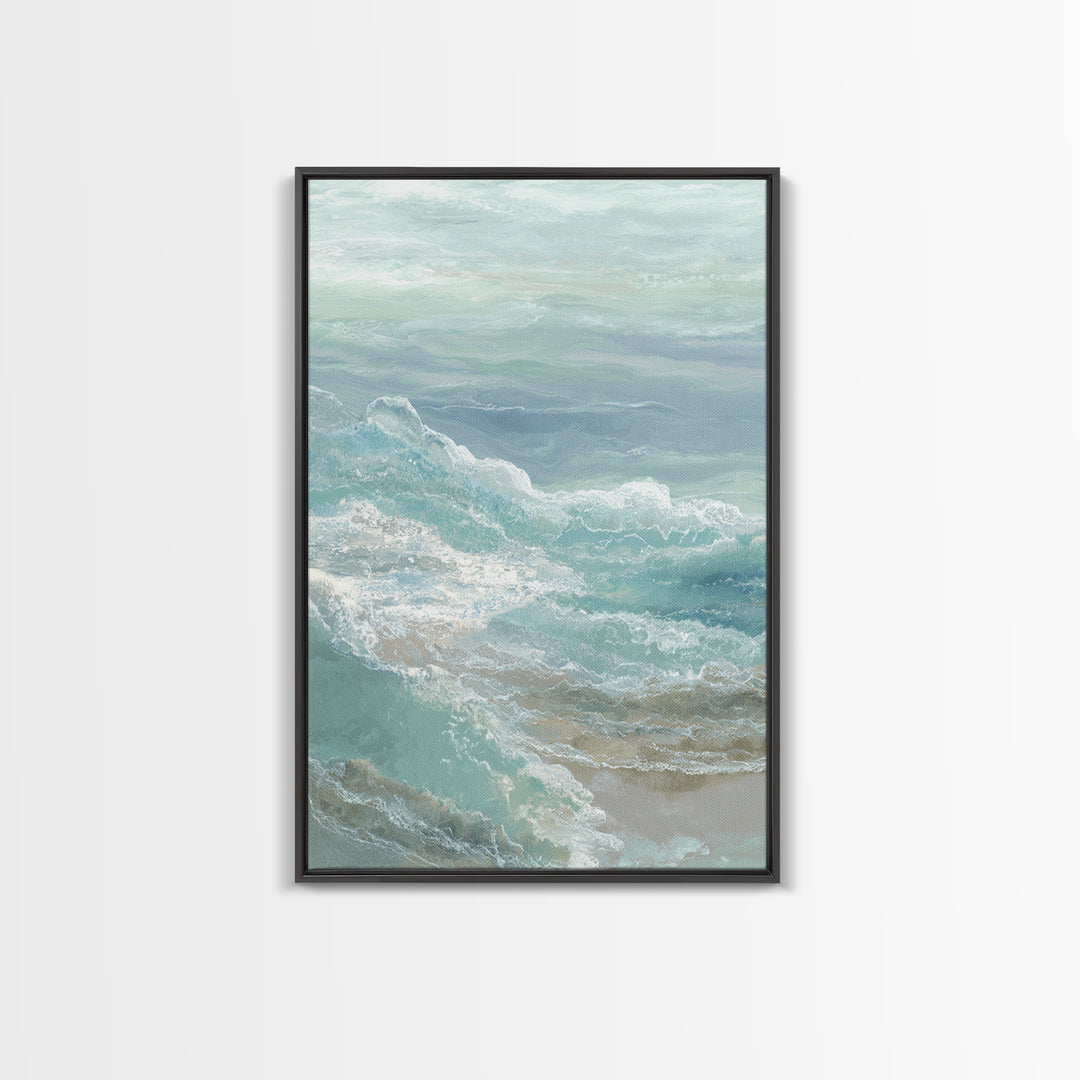 Calming Abstract Ocean Waves Canvas Print, Dental Office Art, Wall Decor, Office Decor, Fine Art, Calm, Contemporary Art, DOA-2x3-9