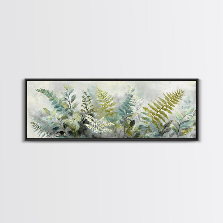 Botanical Fern Study Canvas Print, Dental Office Art, Printable Digital, Office Decor, Fine Art, Calm, Neutral Decor, DOA-3x1-11