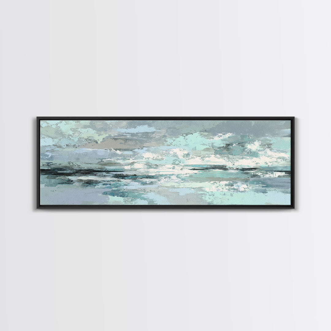 Clean Geometric Art Canvas Print, Dental Office Art, Science Art, Office Decor, Abstract Art, Calm, Boho Decor, DOA-3x1-24