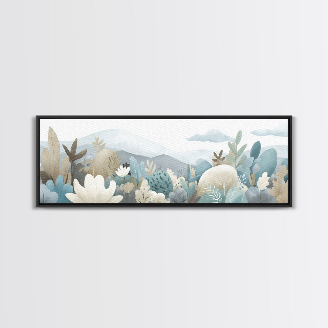 Happy Jungle Animals Canvas Print, Dental Office Art, Statement Artwork, Office Decor, Fine Art, Calm, Printable Wall Art, DOA-3x1-30