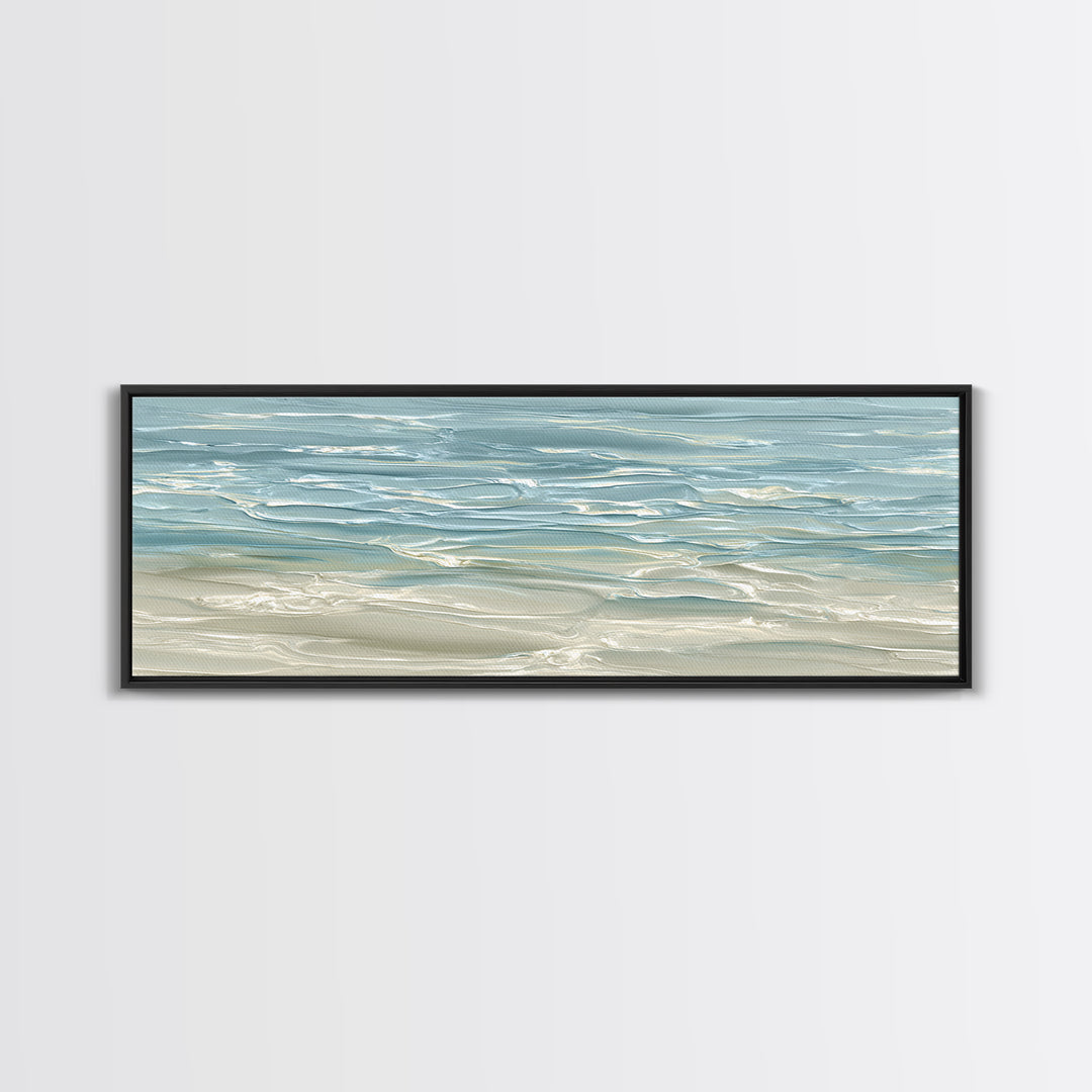 Abstract Water Ripple Pattern Framed Canvas Print, Dental Office Art, Room Decor, Office Decor, Abstract Art, Calm, DOA-3x1-5