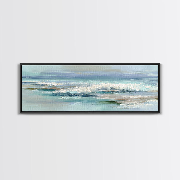 Calming Abstract Ocean Waves Canvas Print, Dental Office Art, Dental, Office Decor, Watercolor Art, Calm, Tooth Art, DOA-3x1-65