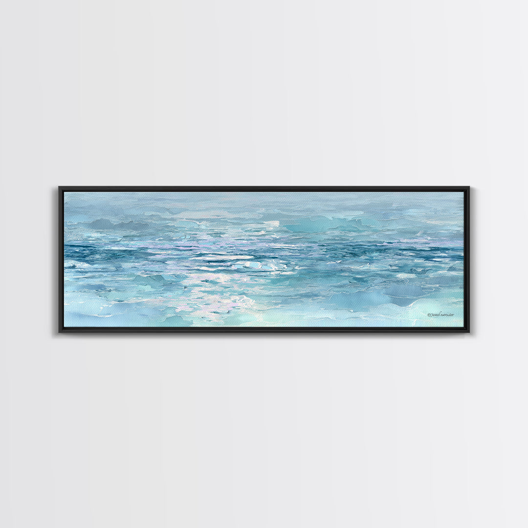 Abstract Water Ripple Pattern Framed Canvas Print, Dental Office Art, Unique Wall Art, Office Decor, Calm, Dental Assistant, DOA-3x1-77