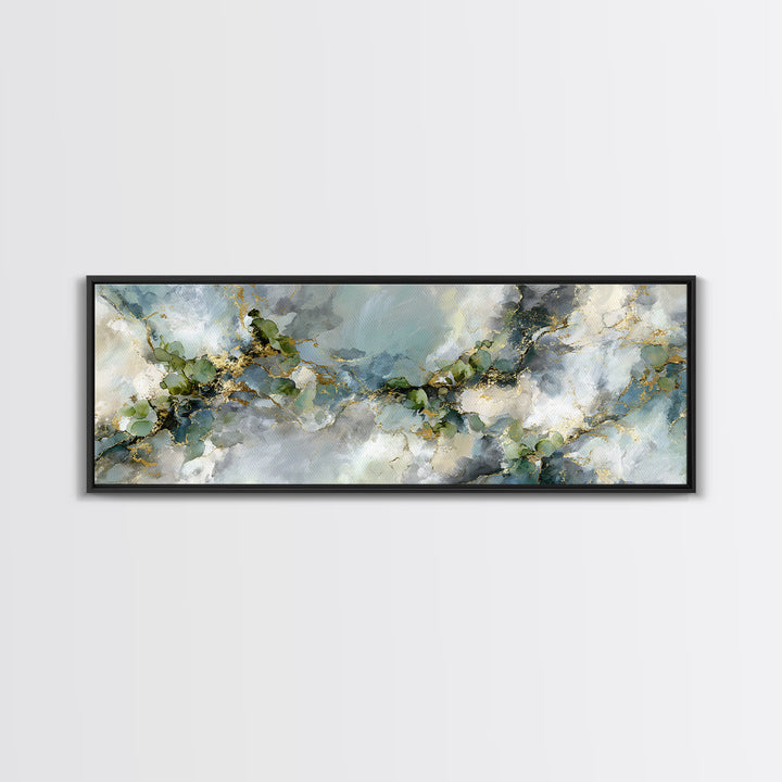 Clean Marble Texture Canvas Print, Dental Office Art, Office Decor, Oil Painting, Calm, Unique Wall Art, Minimalist Wall Art, DOA-3x1-88