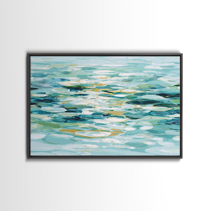 Abstract Water Ripple Pattern Canvas Print, Dental Office Art, Office Decor, Abstract Art, Calm, Dental Art, Digital Artwork, DOA-3x2-17