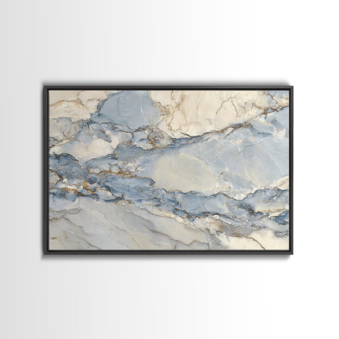 Clean Marble Texture Framed Canvas Print, Dental Office Art, Boho Decor, Office Decor, Fine Art, Calm, Digital Print, DOA-3x2-28