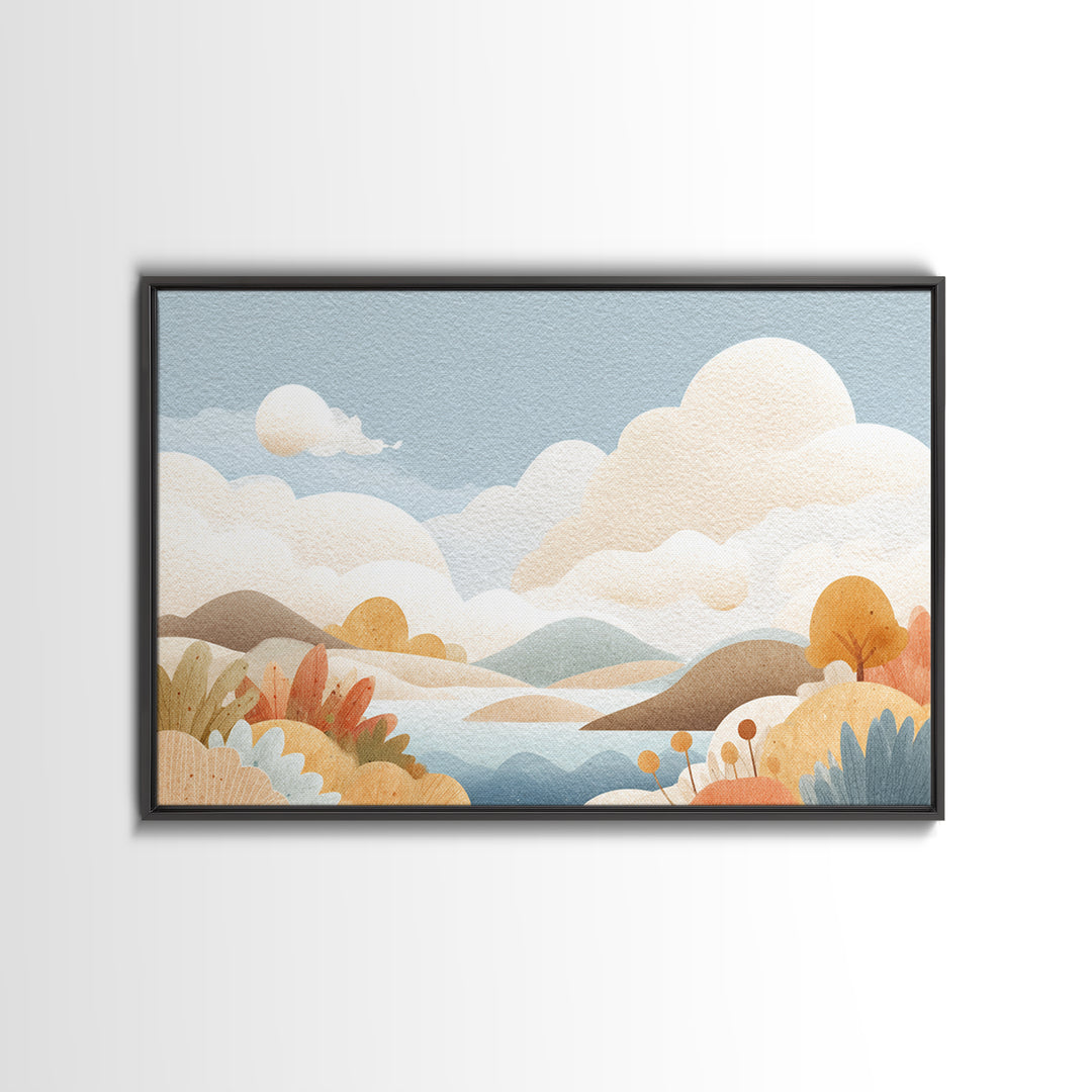 Cheerful Animal Dentist Themed Character Without Text Canvas Print, Dental Office Art, Digital Print, Office Decor, Calm, DOA-3x2-54
