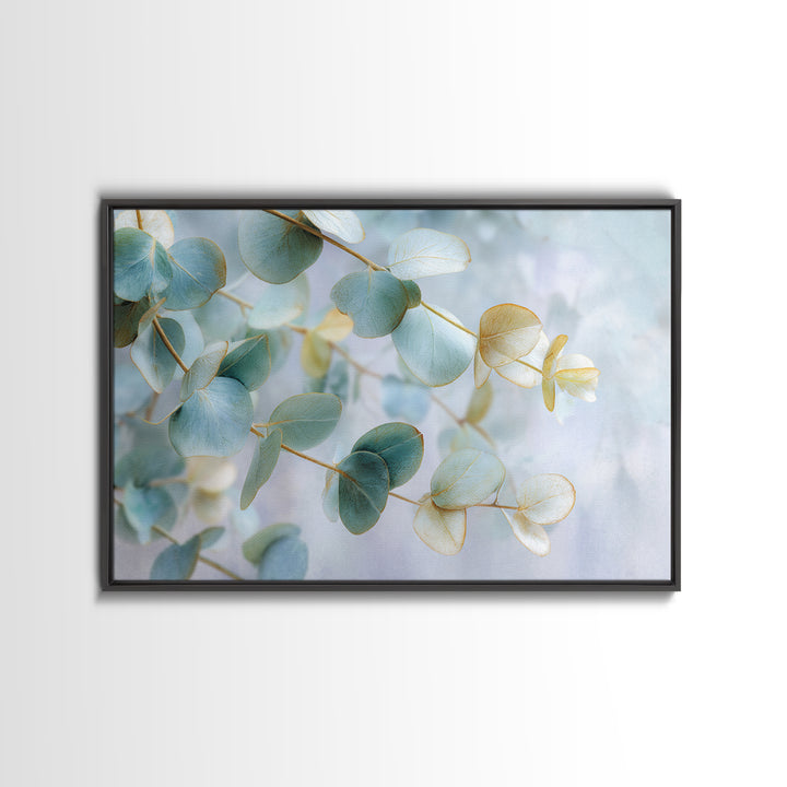 Soft Botanical Eucalyptus Print for Clean Atmosphere Canvas Print, Dental Office Art, Dental Gift, Office Decor, Calm, DOA-3x2-55