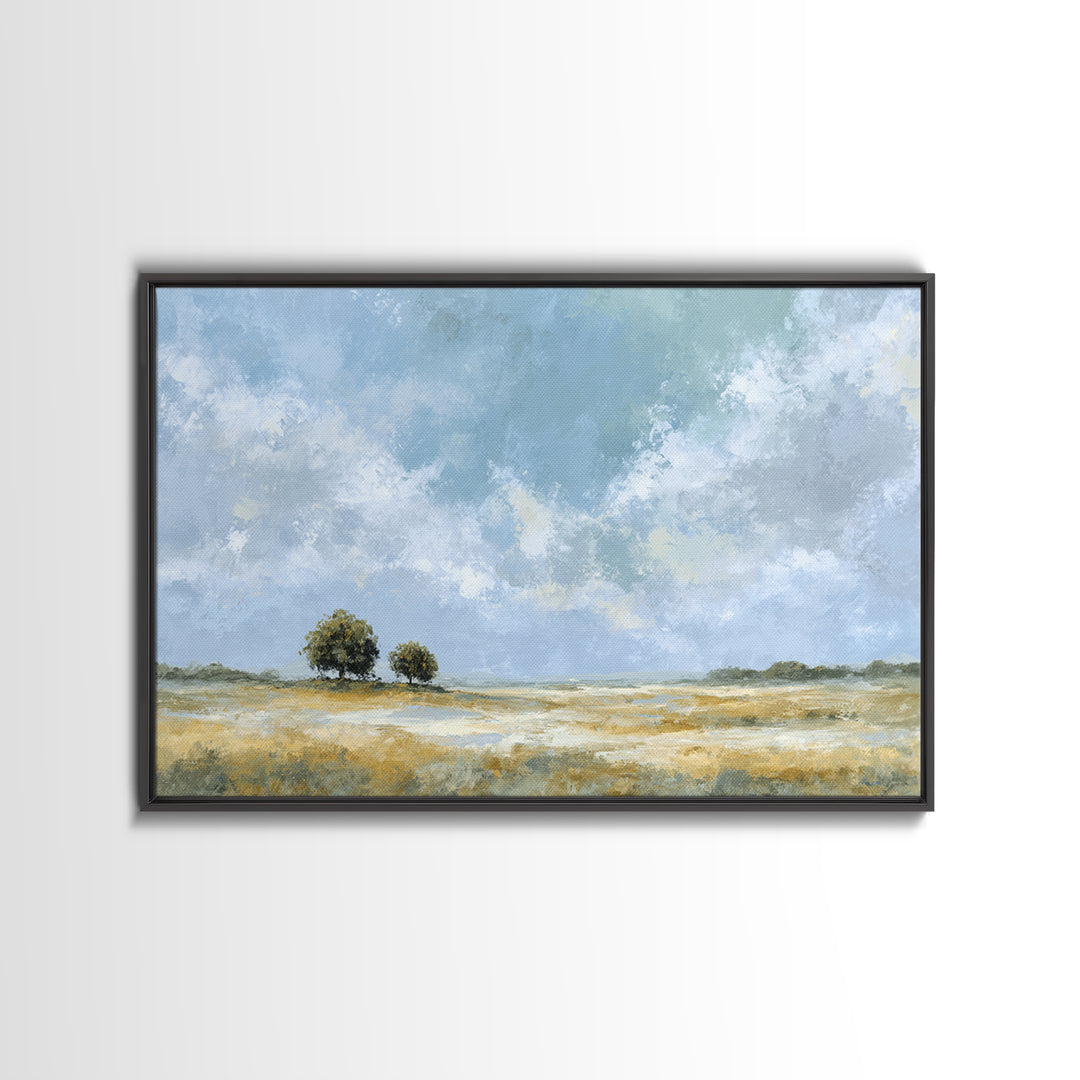 Peaceful Clouds over Open Meadow Canvas Print, Dental Office Art, Office Wall Art, Office Decor, Fine Art, Calm, Medical Decor, DOA-3x2-61