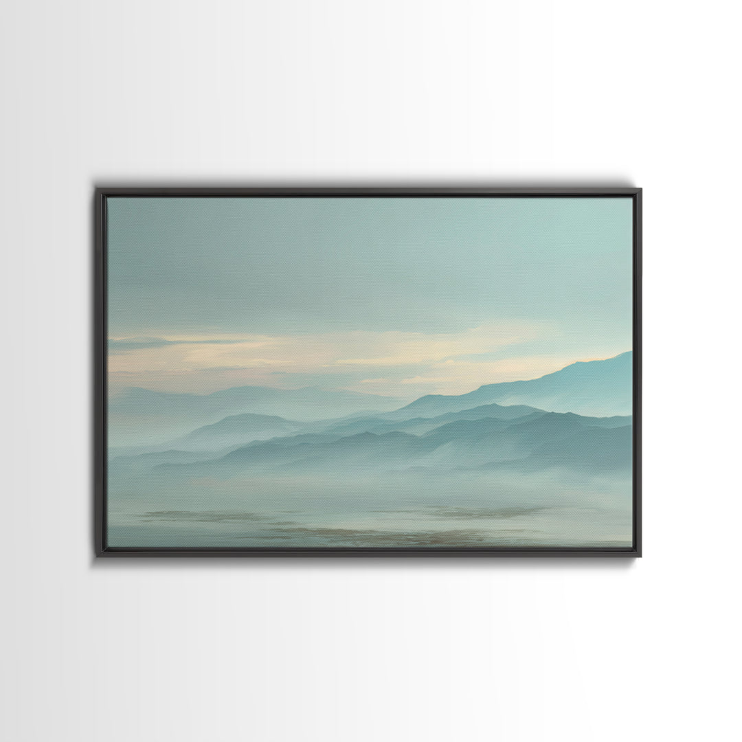 Soft Gradient Sunrise Canvas Print, Dental Office Art, Dental Art, Office Decor, Fine Art, Calm, Dental Gift, Dentist Art, DOA-3x2-72
