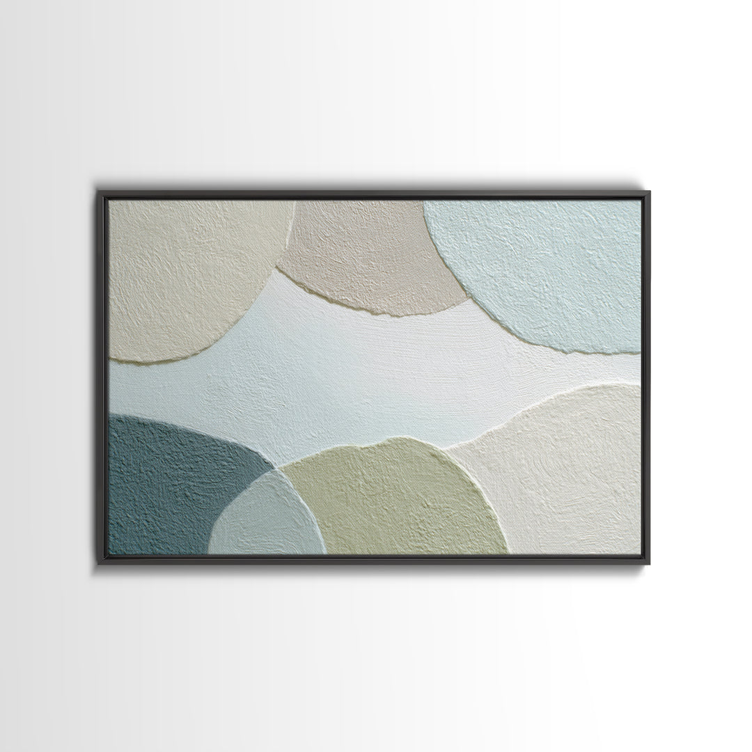 Minimal Smile Curve Abstract Framed Canvas Print, Dental Office Art, Contemporary Art, Office Decor, Calm, Dental Wall Art, DOA-3x2-9