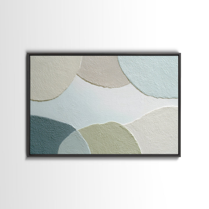 Minimal Smile Curve Abstract Framed Canvas Print, Dental Office Art, Contemporary Art, Office Decor, Calm, Dental Wall Art, DOA-3x2-9