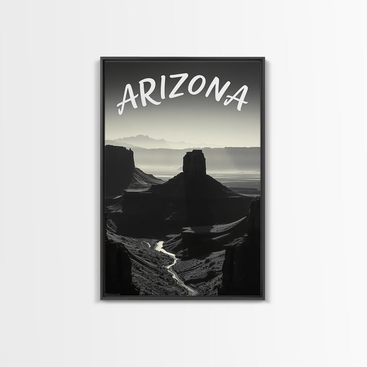Arizona Travel Poster, Canvas Print, Night Street Poster Art, Arizona Wall Art, Travel Poster Set, Gift For Travelers, Vintage City Poster