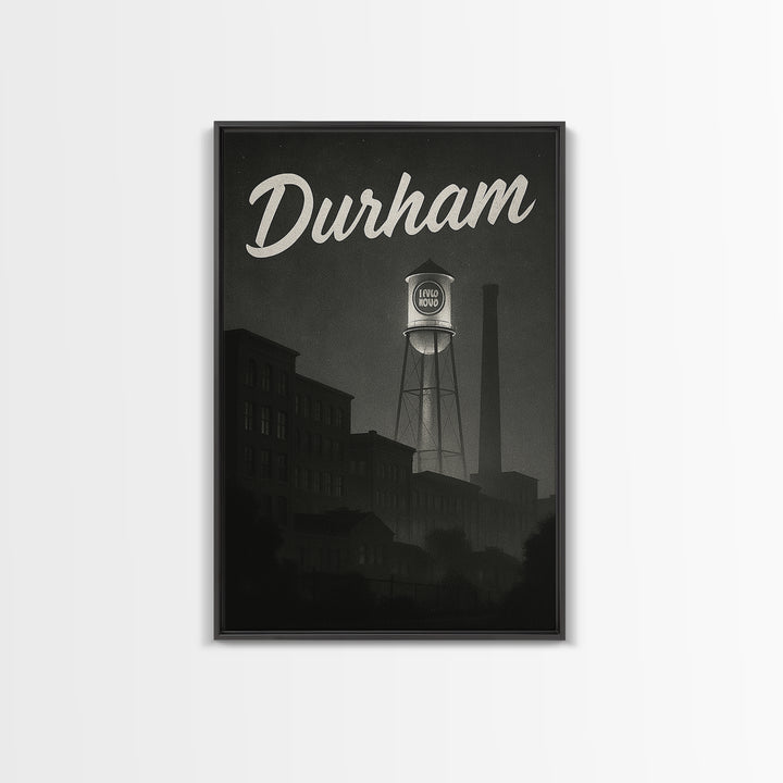 Durham Travel Poster, Canvas Print, Black And White Travel Art, Durham Poster Print, City Art Print, Living Room Wall Art, Poster Print