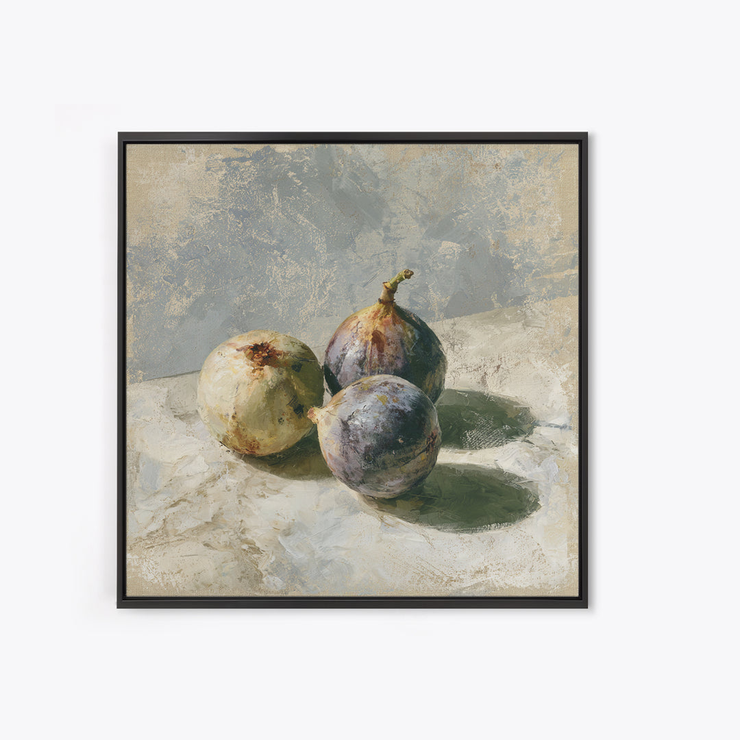 Figs on Marble Framed Canvas Print, Dining Room Art, Printable Art, Dining Room Decor, Fine Art, Dining, Coastal Wall Art, DRA-1x1-47