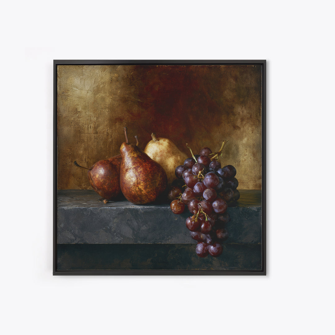 Classical Fruit Still Life Canvas Print, Dining Room Art, Kitchen Prints, Dining Room Decor, Fine Art, Dining, Art Print, DRA-1x1-49