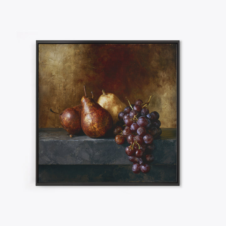 Classical Fruit Still Life Canvas Print, Dining Room Art, Kitchen Prints, Dining Room Decor, Fine Art, Dining, Art Print, DRA-1x1-49