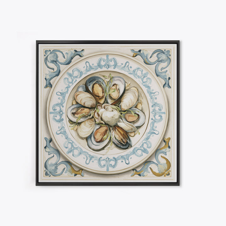French Bistro Food Illustration Without Text Canvas Print, Dining Room Art, Set of 3 Prints, Dining Room Decor, Dining, DRA-1x1-58
