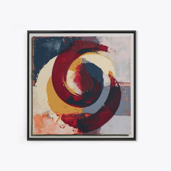 Abstract Red Wine Swirl Framed Canvas Print, Dining Room Art, Modern Wall Art, Dining Room Decor, Dining, Gallery Decor, DRA-1x1-66